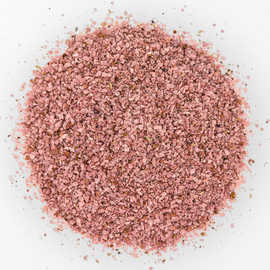 The Salted Roots Red Wine Salt — red wine, garlic and peppercorn infused sea salt