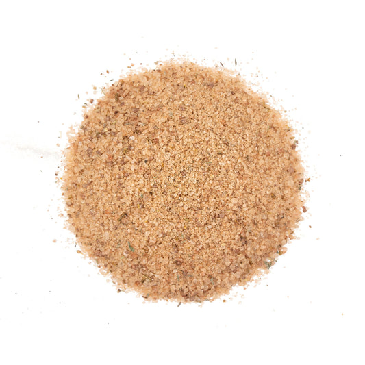 Giving Thanks Salt, coarse infused salt, top-down pile