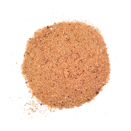 Prickly Chipotle Salt, coarse infused salt, top-down pile