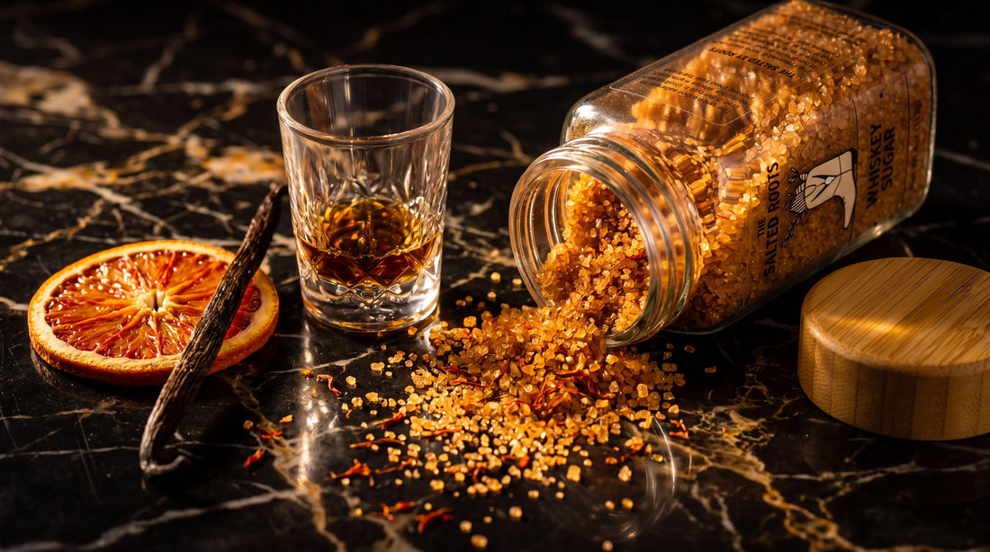 The Salted Roots infused finishing sugar