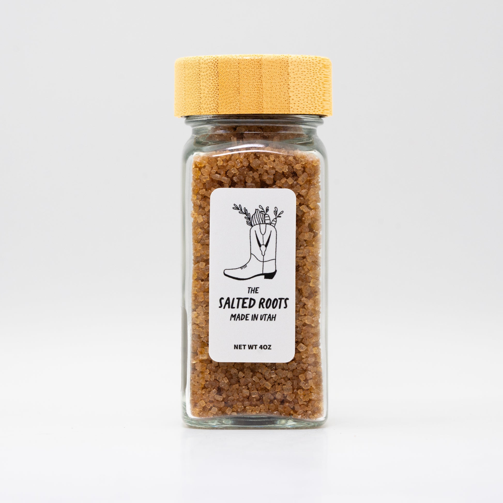 Close-up of The Salted Roots Pumpkin Spice Sugar (Holiday Release), pumpkin spice finishing sugar