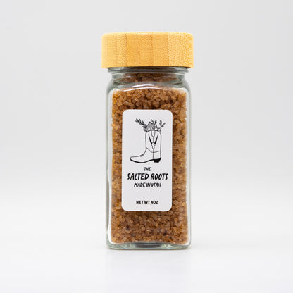 Close-up of The Salted Roots Pumpkin Spice Sugar (Holiday Release), pumpkin spice finishing sugar
