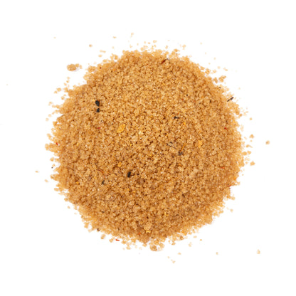 Bourbon Sugar, coarse infused sugar, top-down pile