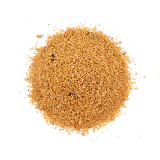 Bourbon Sugar, coarse infused sugar, top-down pile
