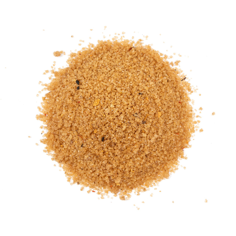Bourbon Sugar, coarse infused sugar, top-down pile