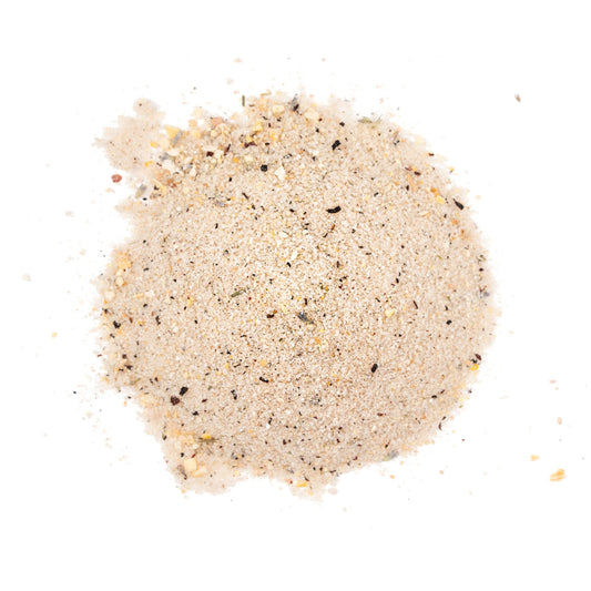 Lavender Luau sugar, top-down pile