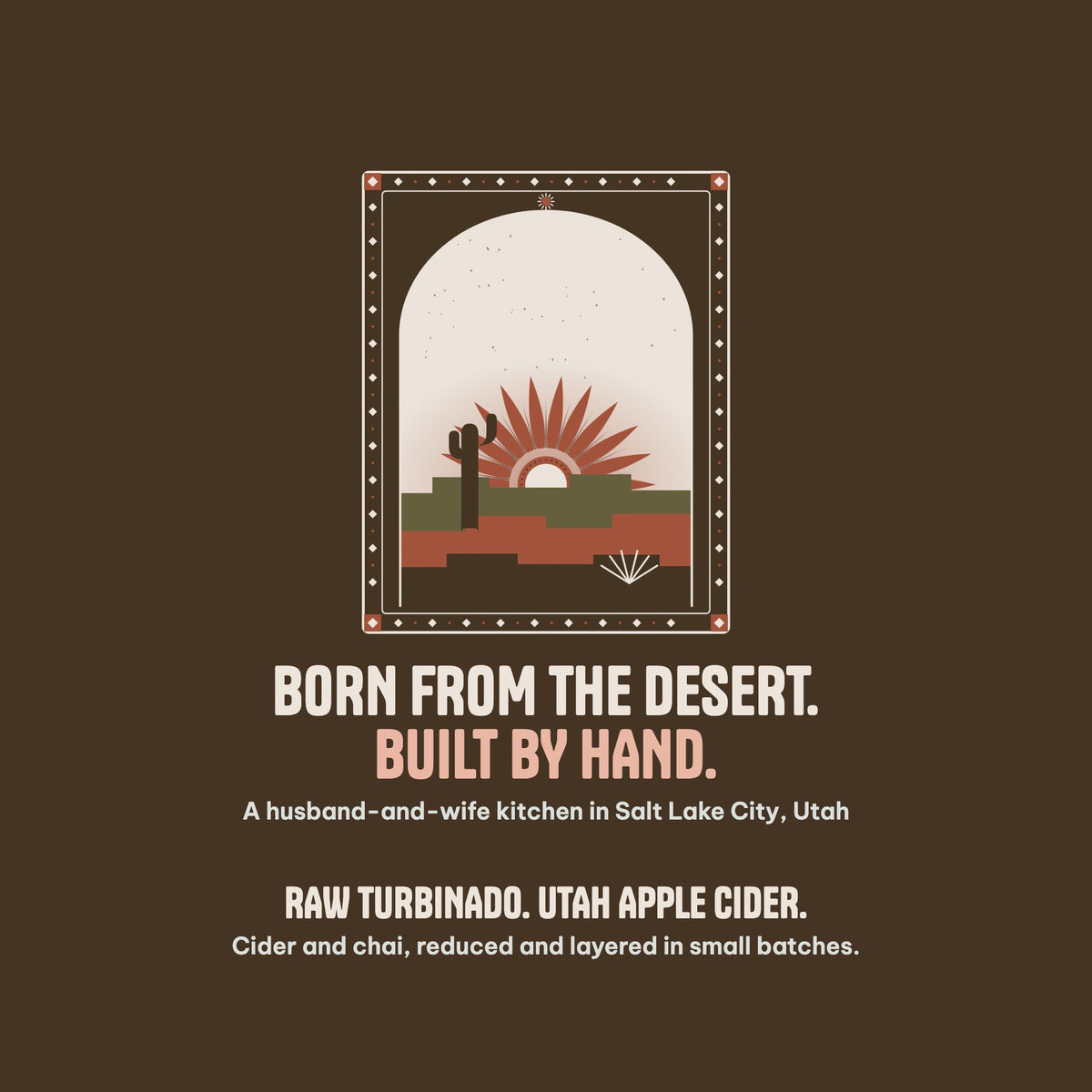 The Salted Roots: Born from the desert, built by hand. A husband-and-wife kitchen in Salt Lake City, Utah.
