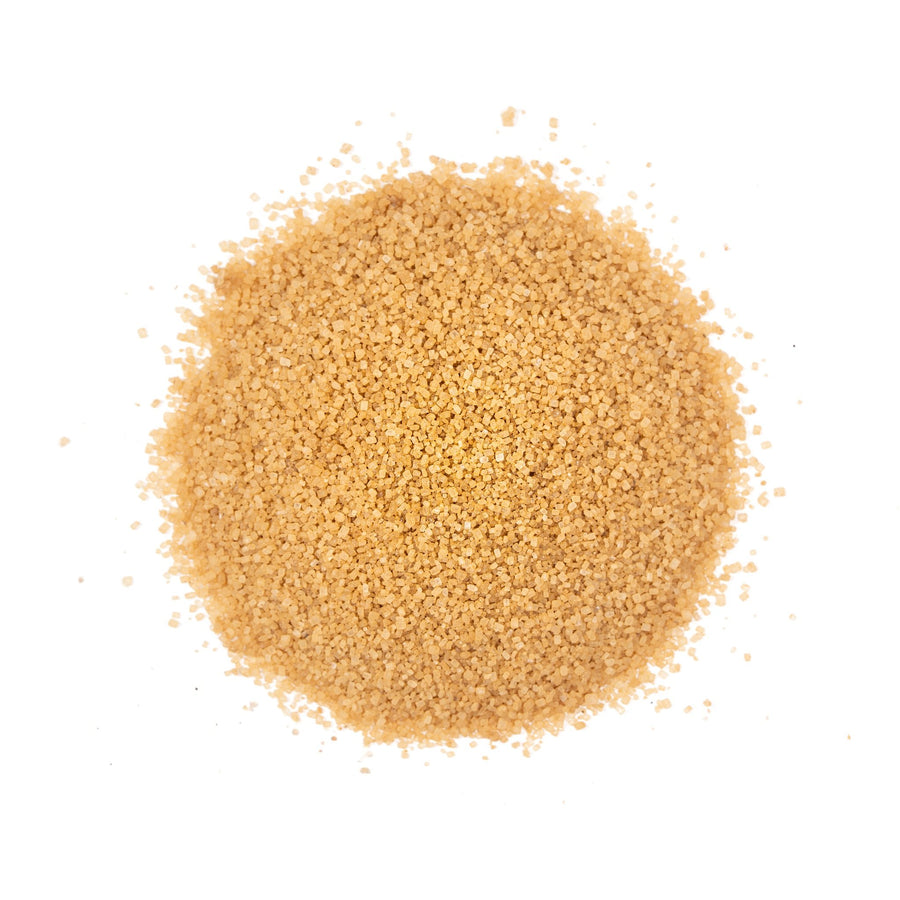 Pumpkin Spice Sugar, coarse infused sugar, top-down pile