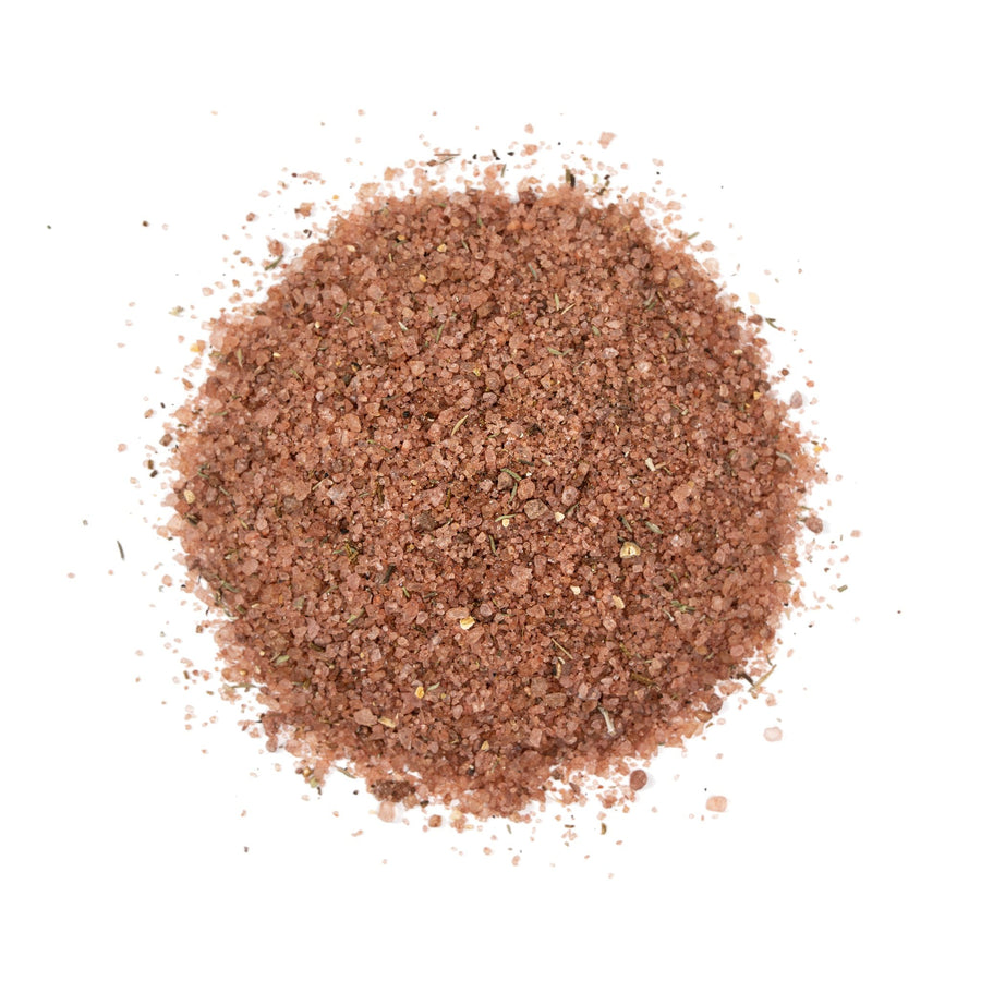 Red Wine Salt, coarse infused salt, top-down pile